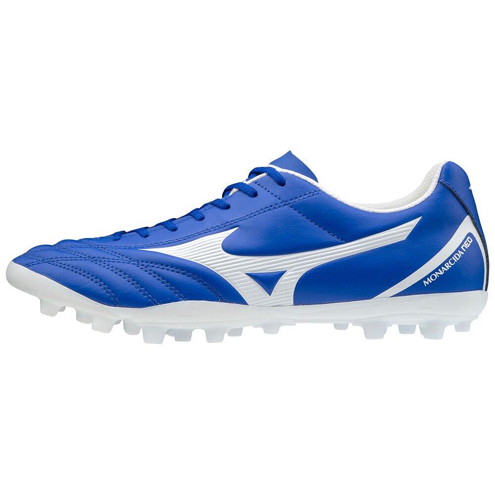 Mizuno Men's Soccer Cleats Monarcida Neo Select AG Blue/White - QVHLZWY-57